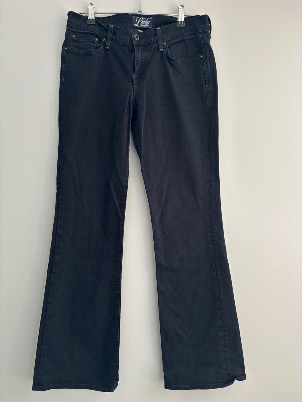 Lucky Brand Black Wide-Leg Flare Jeans
